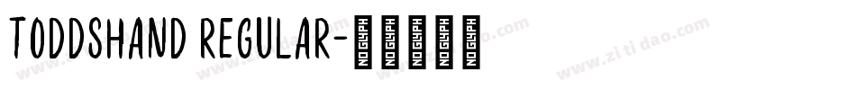 ToddsHand Regular字体转换